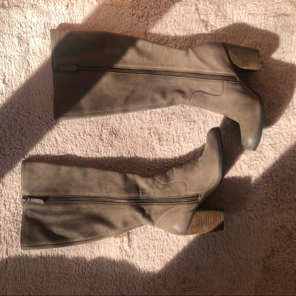 👢NEW LEATHER KNEE HIGH BOOTS COWBOY FALL BOOTS NORDSTROM BP - Picture 2 of 16